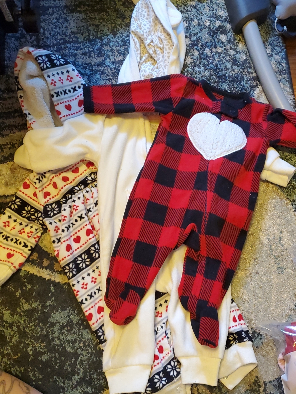 3 Warm Footie PJs NB And 0-3 Mon